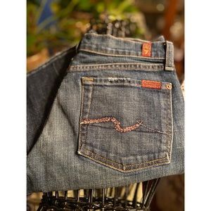 7 For All Mankind Jeans Sz 27 - Studded Pockets!